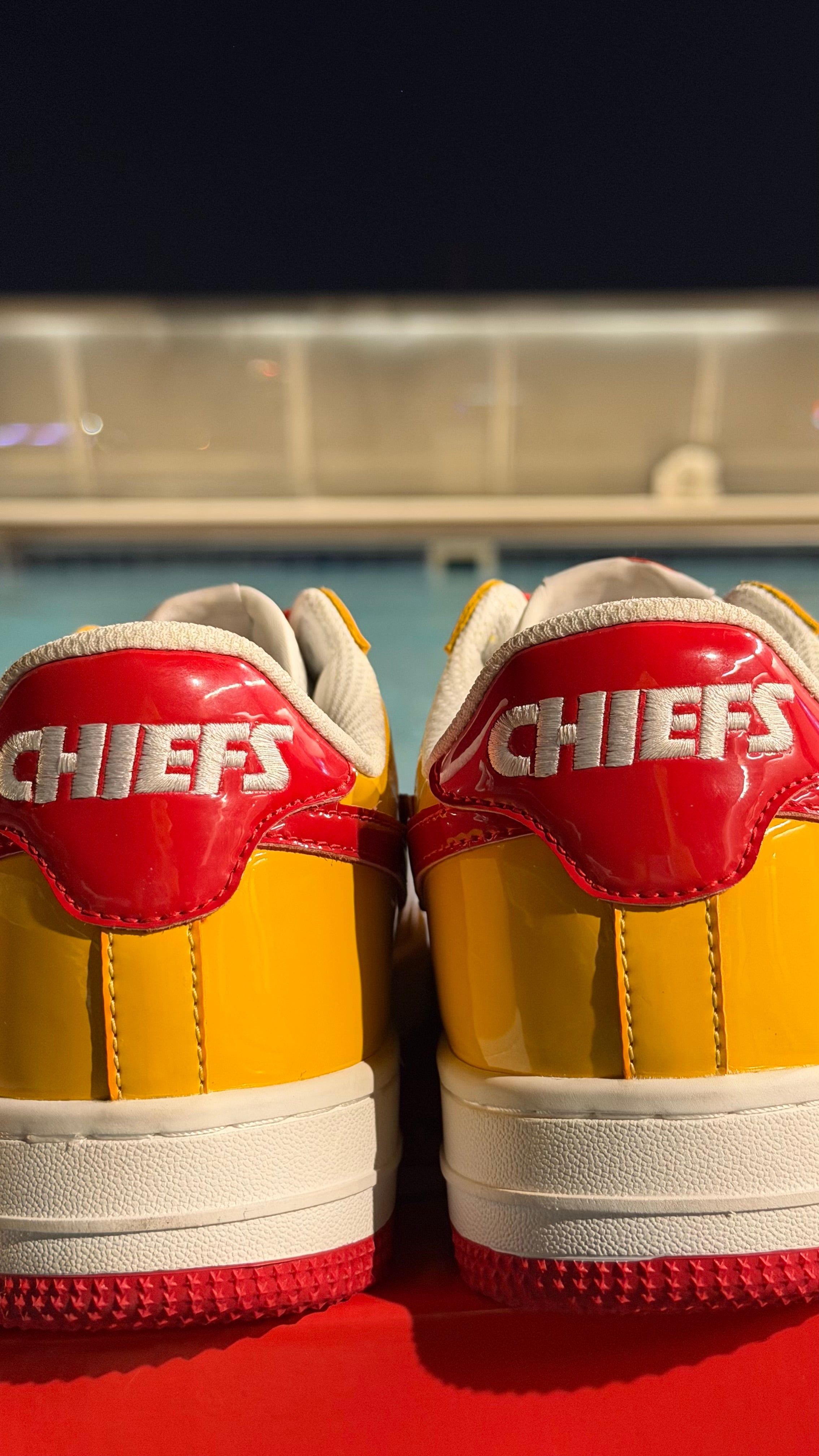 Chiefstaz Custom Kansas City Chiefs Sneakers – Limited Edition Game Day Kicks